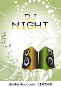 abstract background for music, vector illustration