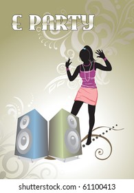 abstract background for music, vector illustration