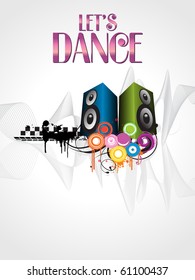 abstract background for music, vector illustration