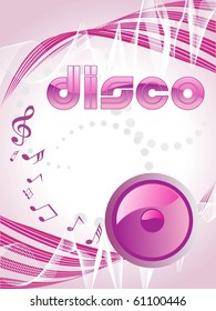 abstract background for music, vector illustration