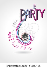 abstrakter Hintergrund für Musik, Vektorgrafik