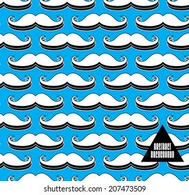 Abstract background with mustache for design can be used for invitation, congratulation