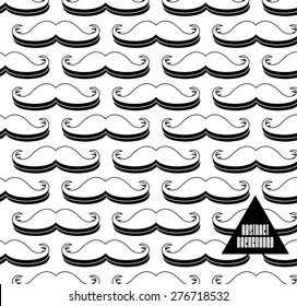 Abstract background with mustache for design can be used for invitation, congratulation