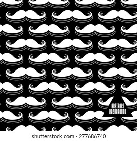Abstract background with mustache for design can be used for invitation, congratulation