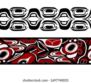 abstract background native north american set