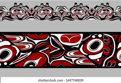 abstract background native north american set