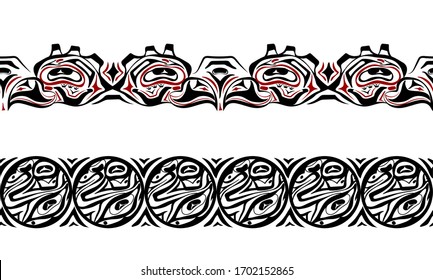abstract background native north american set