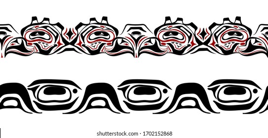 abstract background native north american set