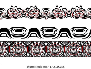 abstract background native north american set