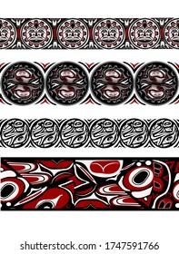 abstract background native north american set