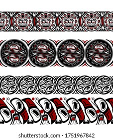abstract background native north american set