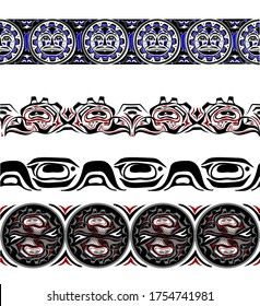 abstract background native north american set