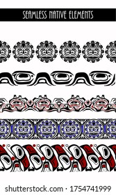 fondo abstracto conjunto nativo norteamericano
