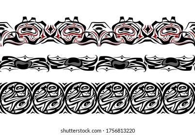 abstract background native north american set