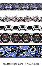 abstract background native north american set