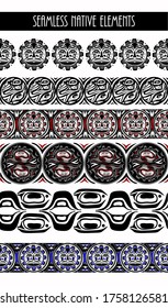 abstract background native north american set