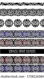 abstract background native north american set