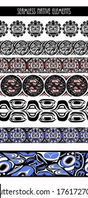 abstract background native north american set