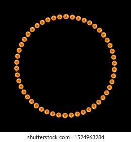 Abstract background with natural pearl garlands of beads. Vector illustration. EPS10