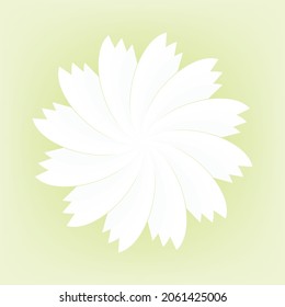 Abstract background natural white flora plant tropical foliage element decoration art graphic design pattern seamless wallpaper vector illustration