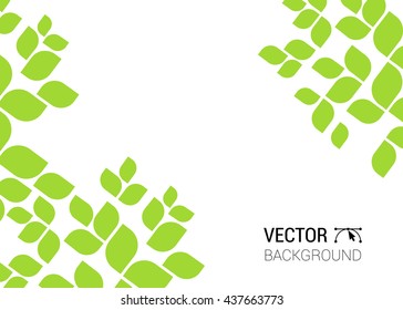 abstract background with nature green sheet leaves natural leaf tree pattern 