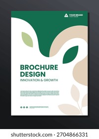 abstract background nature illustration brochure template design