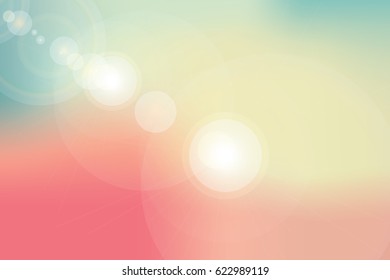 abstract background or nature sky and flare light vector