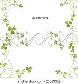 Abstract background with nature symbol