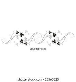 Abstract background with nature symbol