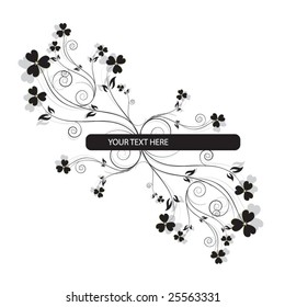 Abstract background with nature symbol