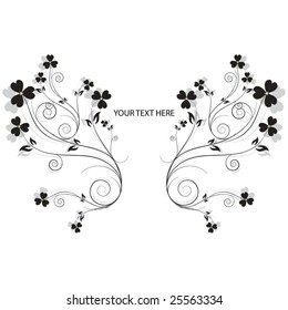 Abstract background with nature symbol