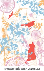 fondo abstracto con tema de naturaleza