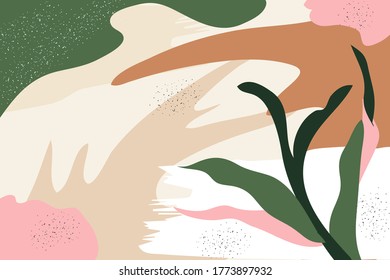 Abstract Background Nature trendy pastel universal artistic templates. Good for cover, invitation, banner, placard, brochure, poster, card, flyer and other.