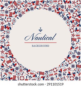 Abstract background with nautical element