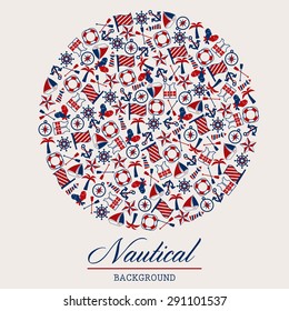 Abstract background with nautical element