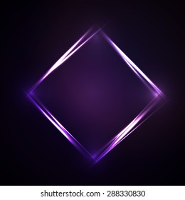 Abstract Background - neon banner behind Dark Design