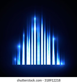Abstract Background neon behind Dark Design