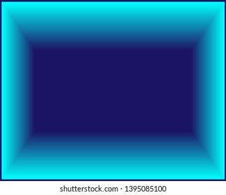 abstract background neon bright blue rectangle Glowing futuristic lines in a dark space with a modern concept. Generics presentations. Vector layout EPS10. Advertising design of brochures, blurred