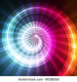 Abstract background with neon effects and colorful lights