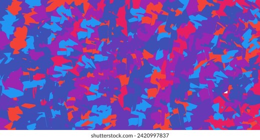 Fondo abstracto con neón fluorescente, naranja, rosa y azul.  Ilustración de material vectorial