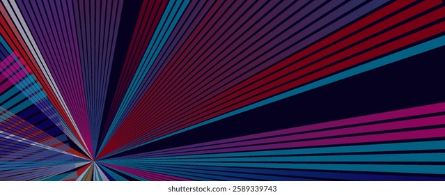 Abstract background neon glow colors.Explosion in universe. Cosmic background for events, parties, celebrations. Speed of light in galaxy. vector