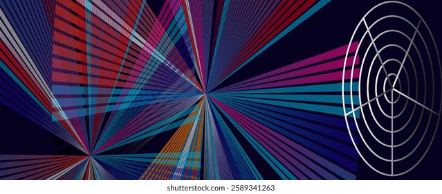 Abstract background neon glow colors.Explosion in universe. Cosmic background for events, parties, celebrations. Speed of light in galaxy. vector