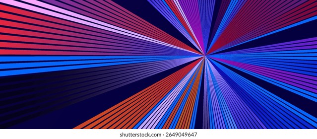 Abstract background neon glow colors.Explosion in universe. Cosmic background for events, parties, celebrations. Speed of light in galaxy. vector illustration