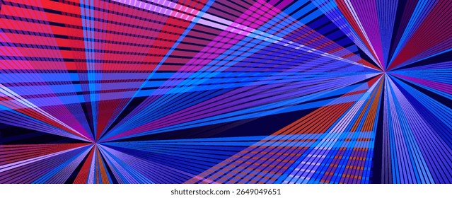 Abstract background neon glow colors.Explosion in universe. Cosmic background for events, parties, celebrations. Speed of light in galaxy. vector