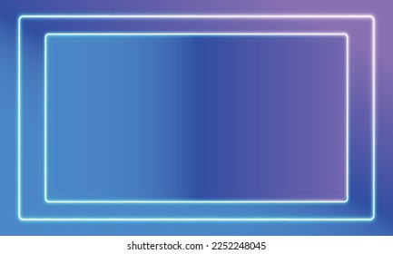 Abstract background with neon glowing lights