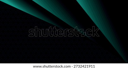 Abstract background with neon green geometric shapes design glowing in the shadows. Modern premium gradient square pattern. Minimalist and futuristic vector concept.