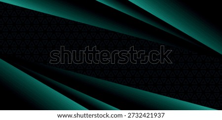 Abstract background with neon green geometric shapes design glowing in the shadows. Modern premium gradient square pattern. Minimalist and futuristic vector concept. EPS. 5
