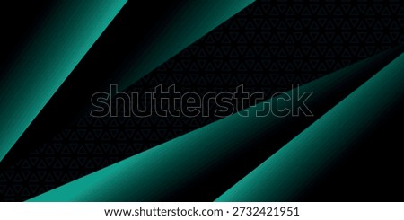 Abstract background with neon green geometric shapes design glowing in the shadows. Modern premium gradient square pattern. Minimalist and futuristic vector concept. EPS. 3
