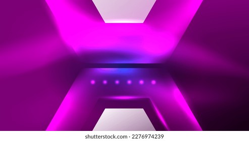 Abstract background neon hexagon vector illustration
