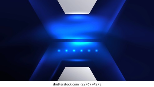 Abstract background neon hexagon vector illustration